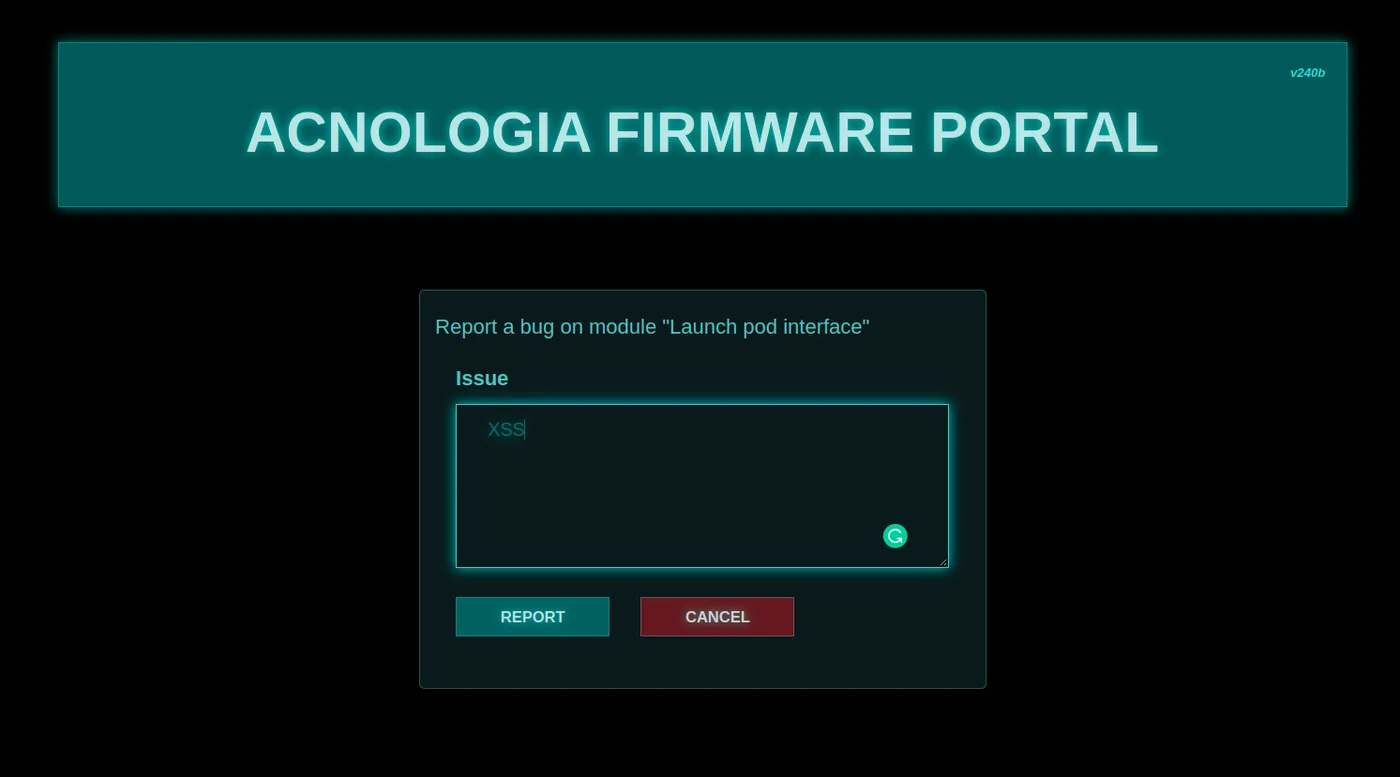 The reporting feature
