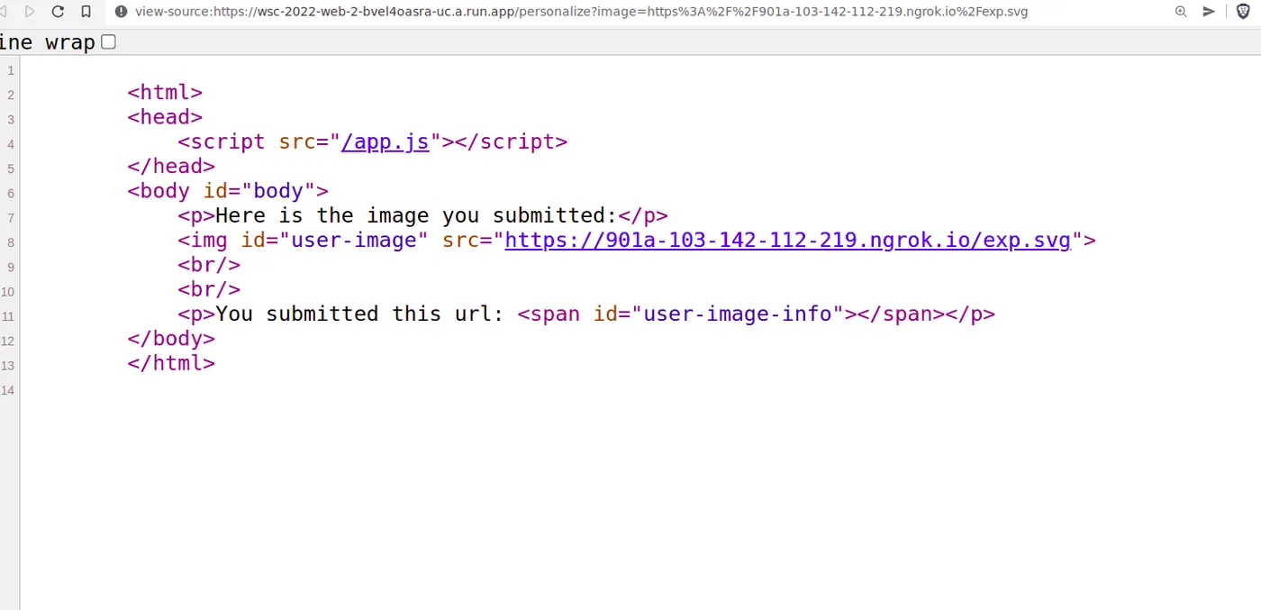 app.js loaded by the personalize page