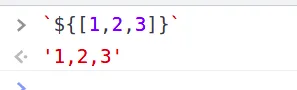 toString() called implicitly in a template string