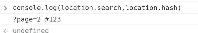 location.search vs location.hash