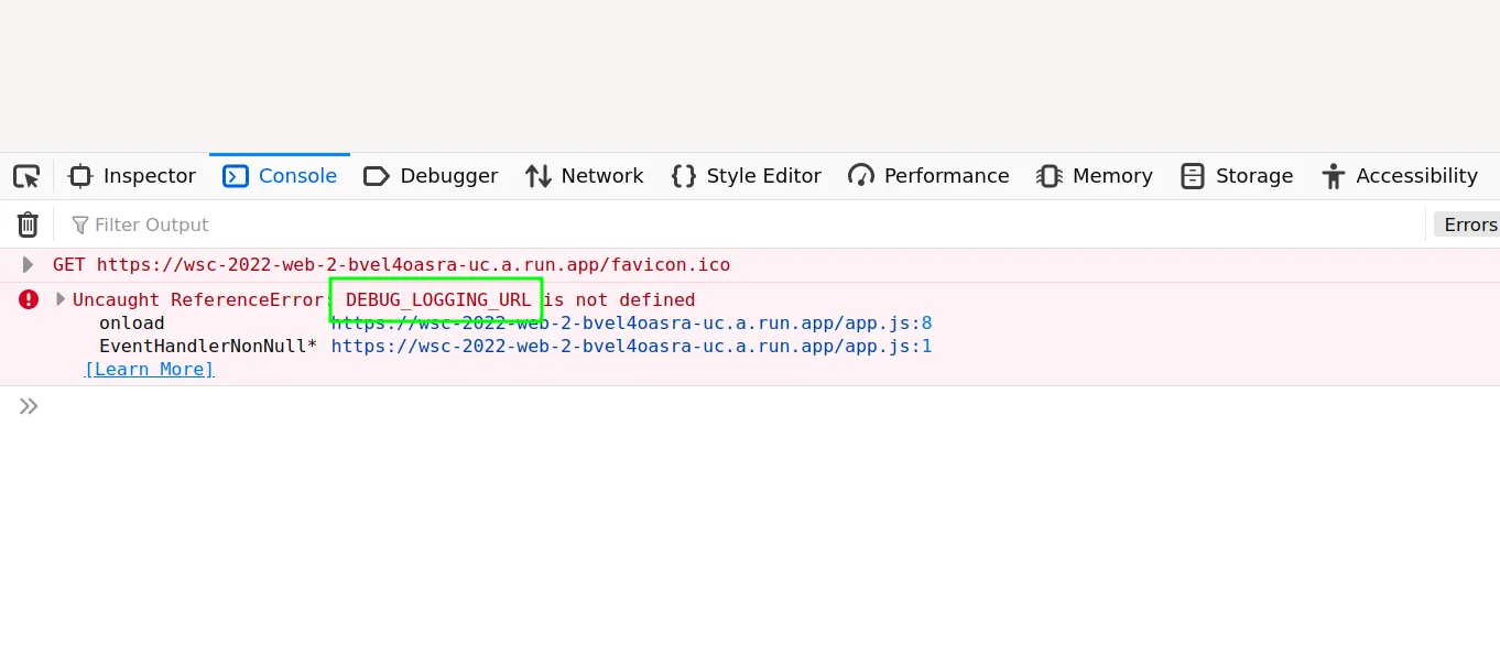 DEBUG_MODE clobbered, new error for DEBUG_LOGGING_URL