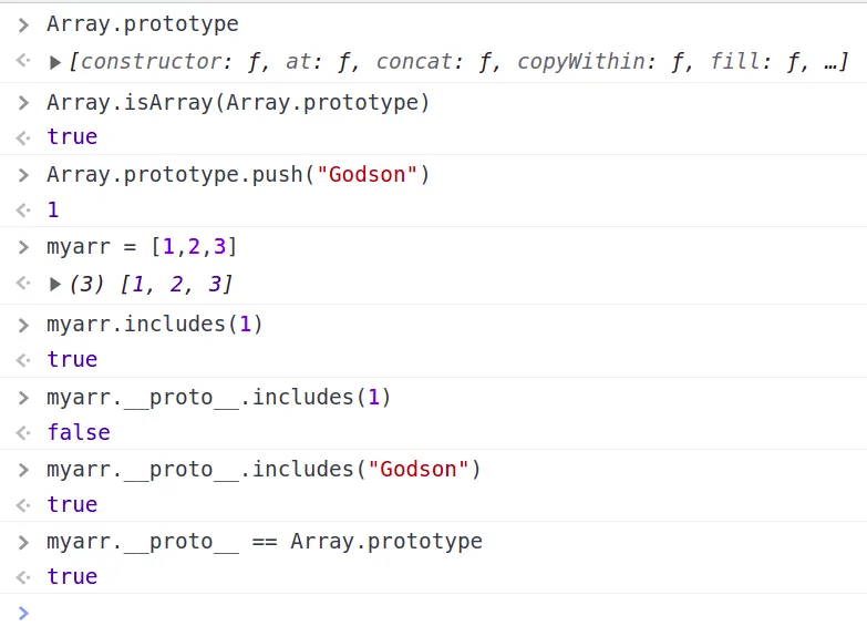 Adding to Array.prototype directly